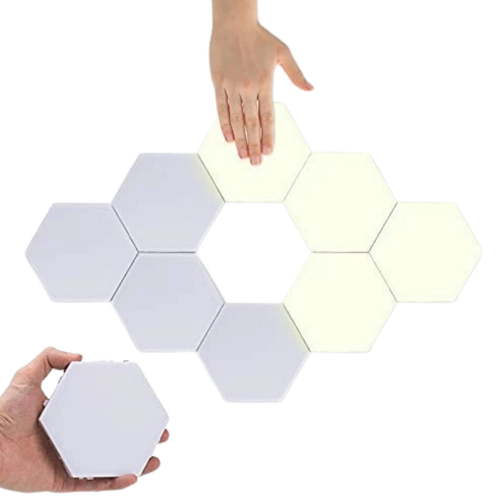 Luces LED Hexagonales con Control Remoto (Pack de 3 Luces). Iluminación Modular Inteligente