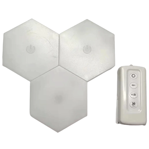 Luces LED Hexagonales con Control Remoto (Pack de 3 Luces). Iluminación Modular Inteligente