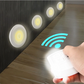 Luces LED Inalámbricas con Control Remoto para Cocina y Clóset - Set de 3 Focos Adhesivos a Pilas