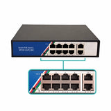 Switch PoE de 8 puertos con inyección de energía integrada
