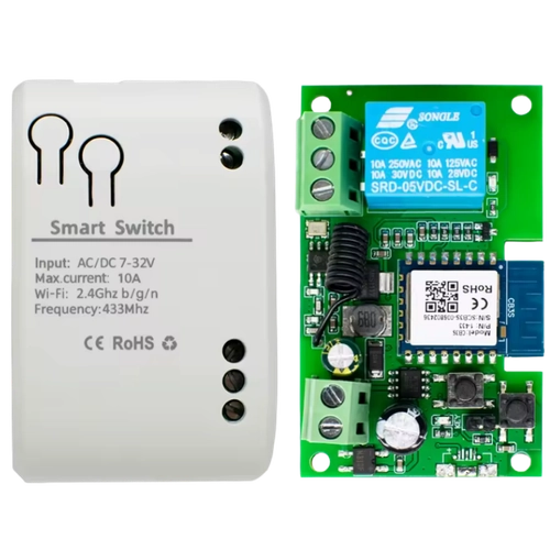 Interruptor Inteligente Relé Wifi Tuya Smart Life 10A 12V-220V