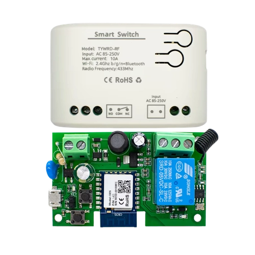 Interruptor Inteligente Relé Wifi Tuya Smart Life 10A 12V-220V