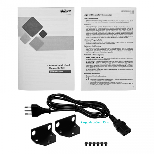 Switch administrable Dahua S4220 de 18 puertos.