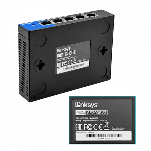Switch Gigabit de 5 puertos Linksys SE3005