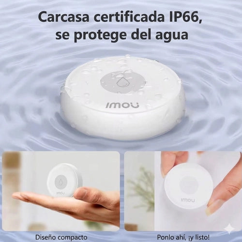 IMOU-Sensor inteligente de fugas de agua, alarma de detección de inmersión, WiFi, Zigbee, IP66, App IMOU Life, monitoreo, Automatización del hogar inteligente