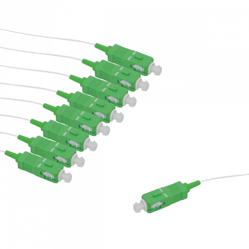 UF-SPLITTER-8. UBIQUITI 1x8 SC/APC Divisor PLC p/GPON 3mt 150+150cm 0,9mm 1260-1650nm