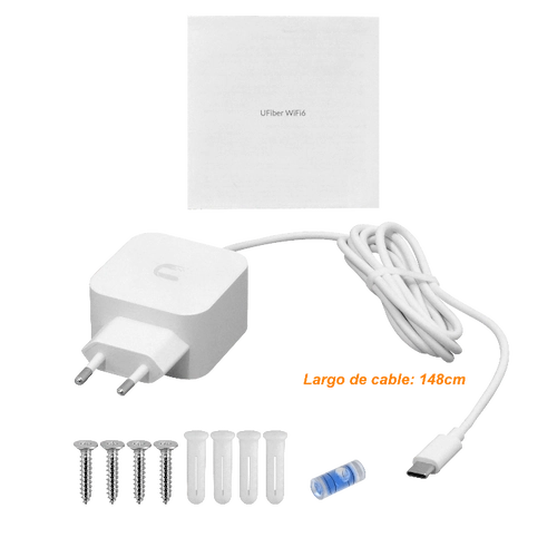 UF-WIFI6. UBIQUITI GPON WiFi6 5/2,4GHz 5gbps ONU 4-1000 SC/APC SM B+ inc5V/USB-C