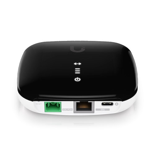 UISP-FIBER-XGS. UBIQUITI XGSPON CPE 1-10G 1-SC/APC SM inc-5V/3A/Type-C 20km Router