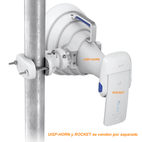 Antena UISP‑HORN Marca Ubiquiti.