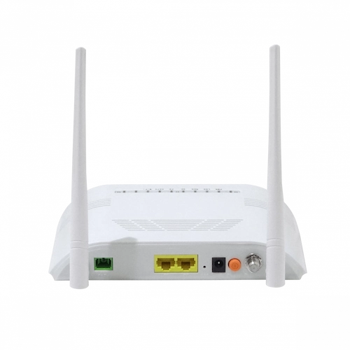 WK-3802CW. WOLCK XPON CATV-F-H N300-2,4GHz 1-1000 1-100 1-PON-SC/APC inc-12V ONU