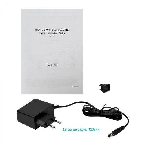 WK-3802W. WOLCK XPON N300-2,4GHz 1-1000 1-100 1-PON-SC/PC-SM inc-12V ONU