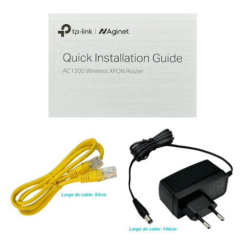 XC220. TP-LINK ONU XPON 2-LAN 1-SC/APC 867/300mbps 5/2,4GHz AC1200 inc-12Vdc