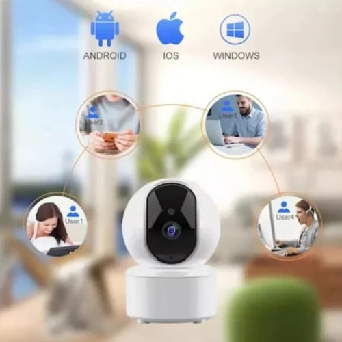 Cámara de Seguridad WiFi Jortan JT-8183 - Robótica 360° Full HD Yoosee