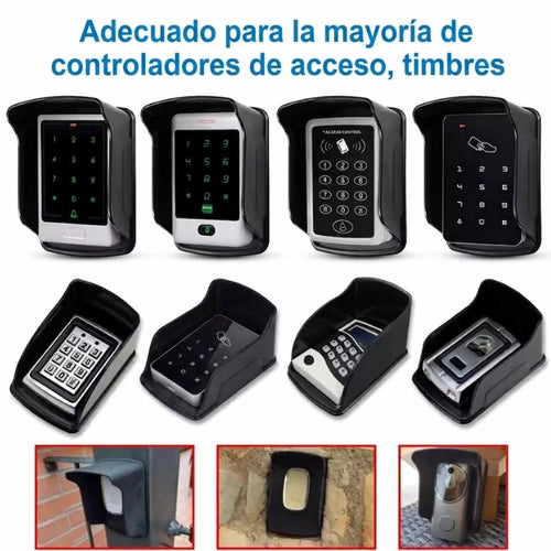 Cubierta de lluvia de plástico impermeable para Control de acceso RFID, teclado, controlador de huellas dactilares, timbre de puerta Wifi, Protector de carcasa impermeable