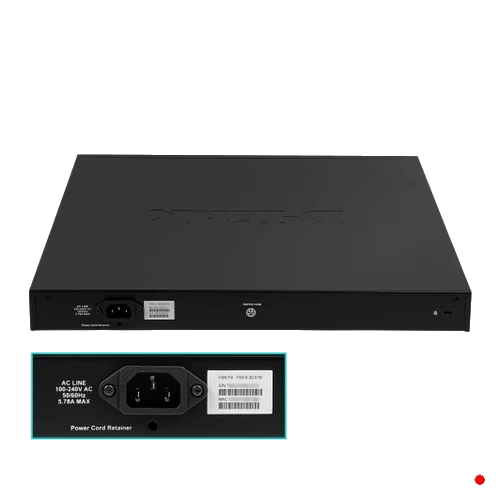 D-Link 48-1000-PoE+ 4-SFP tot-370W Switch Smart Rack req-Cable-C13 | DGS-1210-52P