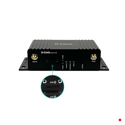 D-link 4g/lte 2-Sim 1-wan/lan 1-lan 2,4GHz M2M Snmp GSM inc-12V - DWM-312W
