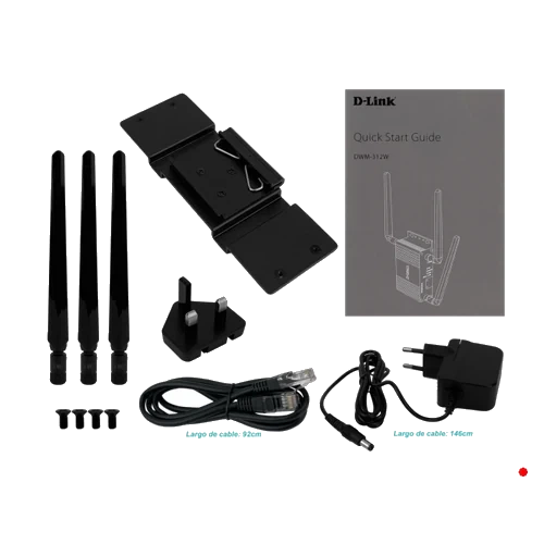 D-link 4g/lte 2-Sim 1-wan/lan 1-lan 2,4GHz M2M Snmp GSM inc-12V - DWM-312W