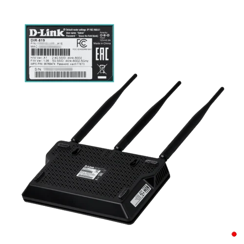 D-Link AC750 5GHz-433mbps 2,4GHz-300mbps 3-Ant-Fija 4-100 1-WAN inc12V | DIR-819