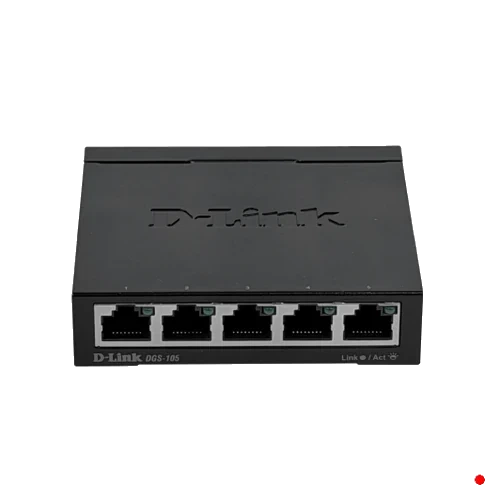 D-link Metalico 5-1000 Gigabit Switch no-Admin no-Rack Compacto inc/5V - DGS-105