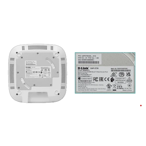 D-Link req-PoE 2,4GHz-400 5GHz-2x866 Wave2 Access Point 1-1000 AC2200 | DAP-2720