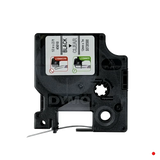 Dymo 12mm Negro en Fondo Transparente Cinta 7mt D1-Label Cassette - 45010