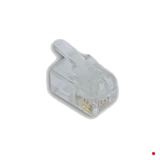 GENERICO 10un RJ9 Rj10 Rj22 Macho 4P4C-7,7mm Auricular Conector Crimpeable - RJ9-10U