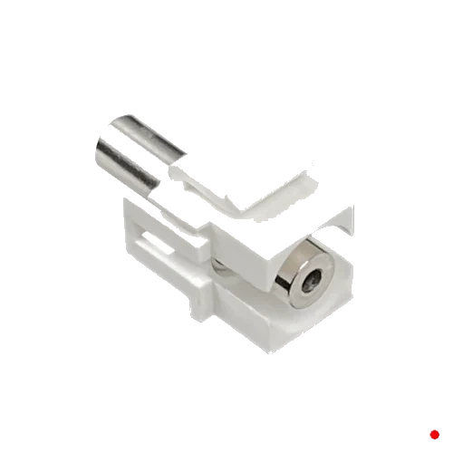 GENERICO 3.5mm Keystone Audio-Hembra-Hembra 3,5mm-HH Blanco Phone-1/8 - K35L