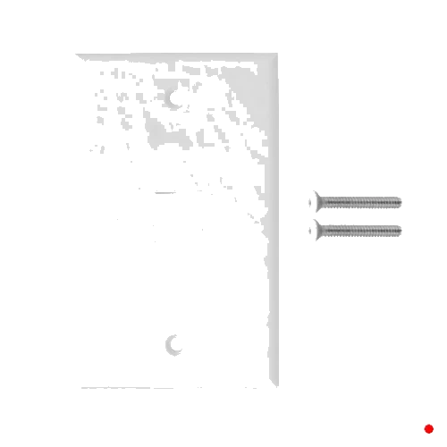 GENERICO Blanco 1-Keystone Vertical Faceplate 70x114mm - FP1WU