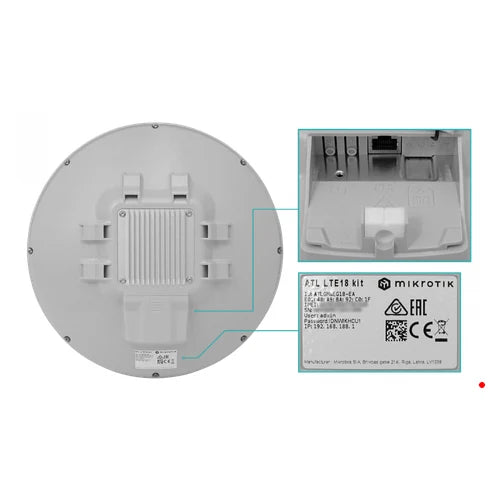 MikroTik 1-1000 CAT18 6-Antenas 9-bandas 1200/150Mbps L3 inc24V 315mm | ATL-LTE18