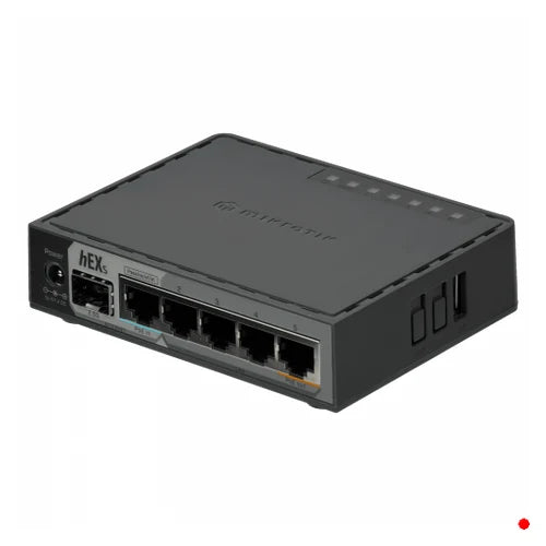 MikroTik 1-SFP-2,5 5-1000(1-PoE) 2-950MHz 256mb mSD USB L4 inc24V | HEXS