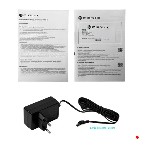MikroTik 1-SFP-2,5 5-1000(1-PoE) 2-950MHz 256mb mSD USB L4 inc24V | HEXS