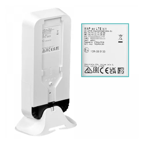 MikroTik 2,4/5GHz LTE1-2-3-7-8-20-38-40 Sim U.FL 2x2-2,5dBi 2-1000 L4 | WAP-AC-LTE-KIT