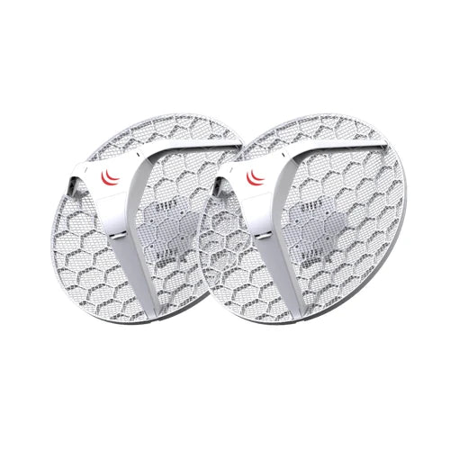 MikroTik 2-Grillas 60GHz 802.11ad 1-1000 L3 inc24V 1,8gbps 1,5km 391mm | LHGG-60AD