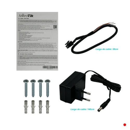 MikroTik 2-Sim 2MPCIe LTE1-2-3-7-8-20-38-40 GPS 2,4GHz 2x2-2dBi 1-1000 | LTAP-LTE-KIT