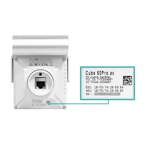 MikroTik 2un Pre-Config Cube60-Pro-ac 802.11ay 60GHz CubeG-5ac60aypair | CUBE-60PRO-PAIR