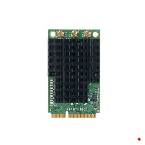 MikroTik 3-MMCX 28dBm MiniPCIe 5GHz-ac 4920-6100MHz QCA9880 | R11E-5HACT