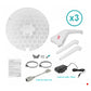 MikroTik 3-unids Grilla 24,5dBi 7º 1-100 2x2 L3 391mm inc24V RBLHG-5ND | LHG-5-3U
