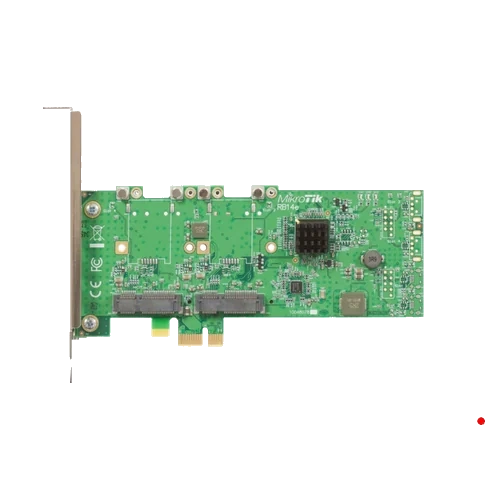 Mikrotik 4-slot 4-minipcie A PCIe-x1 Tarjeta Adaptador - RB14E