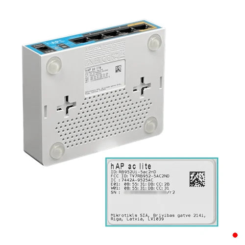 MikroTik 5-100 AC750 2,4GHz/5GHz USB L4 PoE-in-out RB952Ui-5ac2nD | HAP-AC-LITE