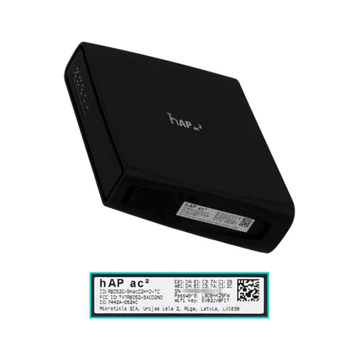 MikroTik 5-1000 AC1200 2,4GHz/5GHz 2,5dBi USB L4 RBD52G-5HacD2HnD-TC | HAP-AC2