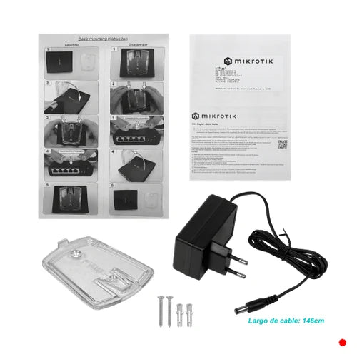 MikroTik 5-1000 AC1200 2,4GHz/5GHz 2,5dBi USB L4 RBD52G-5HacD2HnD-TC | HAP-AC2