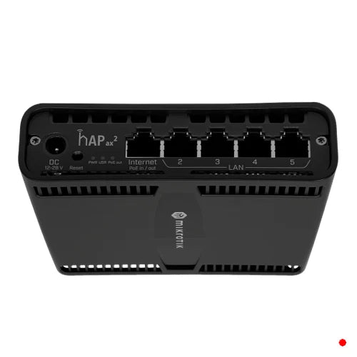 MikroTik 5-1000 PoE-i/o AX1800 2,4GHz/5GHz 4dBi L4 C52iG-5HaxD2HaxD-TC | HAP-AX2