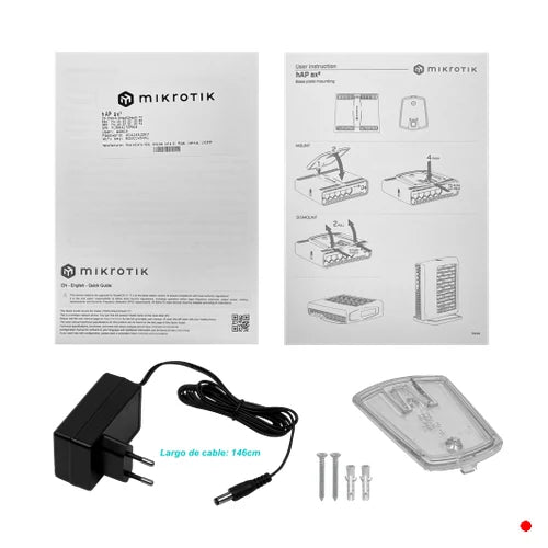 MikroTik 5-1000 PoE-i/o AX1800 2,4GHz/5GHz 4dBi L4 C52iG-5HaxD2HaxD-TC | HAP-AX2