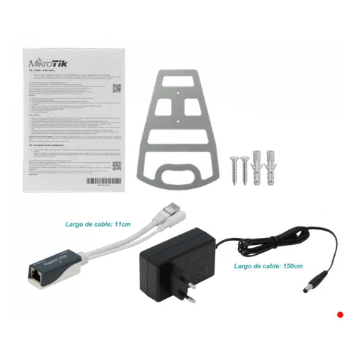 MikroTik AX1800 6dBi 2,4GHz-574 5Ghz-1200 L4 inc-48V 2-1000-PoE-Pass | CAP-AX