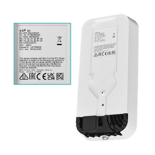 MikroTik AX3000 2-1000(PoE-in) 2,4/5GHz inc-24V 7dBi wAPG-5HaxD2HaxD | WAP-AX