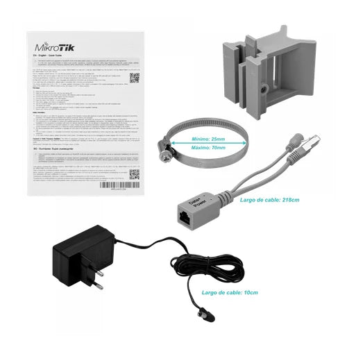 MikroTik CAT6 9dBi 300/50Mbps 3G 4G LTE 2-Sim 60º 2-100(af) L3 no-WiFi | SXT-LTE6-KIT