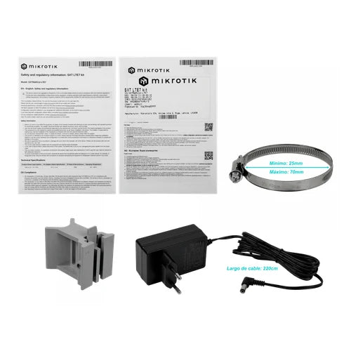 MikroTik CAT7 9dBi 300/100Mbps 3G 4GLTE 2-Sim 60º 2-100(af) L3 no-WiFi | SXT-LTE7-KIT