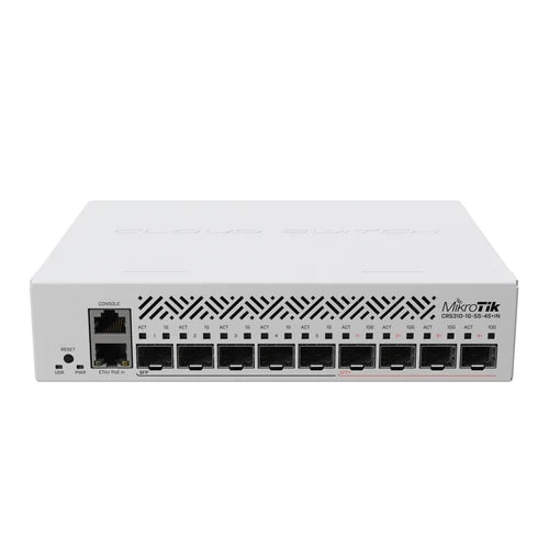 MikroTik L5 5-SFP 4-SFP+10G 1-1000-PoE-in DC-Jack inc-24V Switch Admin | CRS310-1G-5S-4S+IN