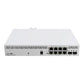 MikroTik 8-1000-PoE 140W-tot 2-SFP+10G Switch Rack 100-240VAC 48-57VDC | CSS610-8P-2S+IN