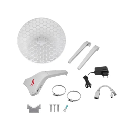 MikroTik Grilla 2,4GHz 21dBi 25dBm 1-100 2x2 L3 11-30V 550mm inc24V | LHG-XL2